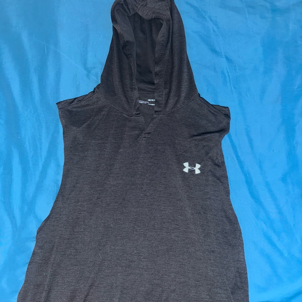 Under Armour Charcoal Sleeveless Hoodie